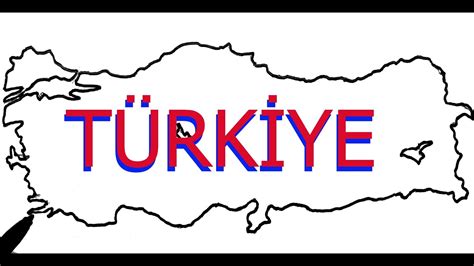 Türkiye Haritası Çizimi Kolay Türkiye Haritası Nasıl Çizilir YouTube
