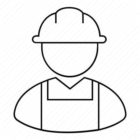 Construction Engineer Labor Laborer Mason Occupation Worker Icon