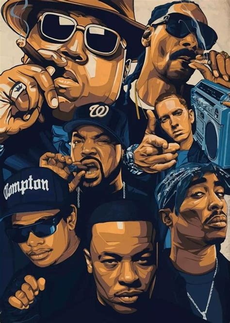 Snoop Dogg Eminem Tupac Easy E Biggie Smalls Jay Z Ice Etsy Hip Hop