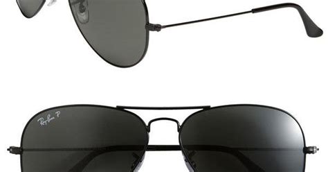Polarized Original Aviator 58mm Sunglasses Black Aviators Ray Ban