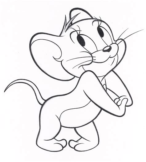 How To Draw Jerry The Mouse Step By Step