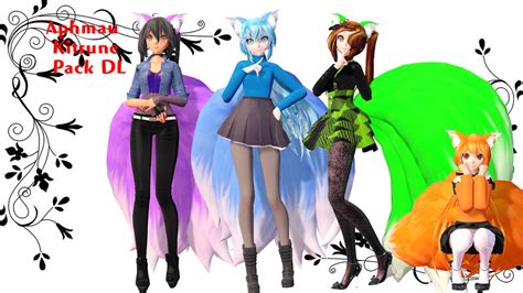 Mmdxaphmau Kitsune Aphmau Pack By H20mysterious On Deviantart