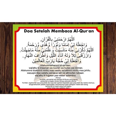 Jual Doa Sesudah Dan Sebelum Membaca Al Quran Shopee Indonesia