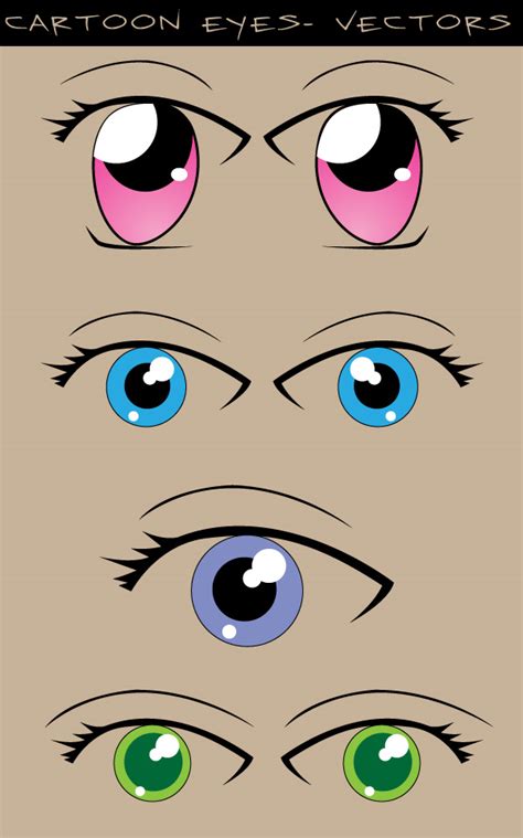 13 Psd Cartoon Eyes Images Anime Eye Template Photoshop
