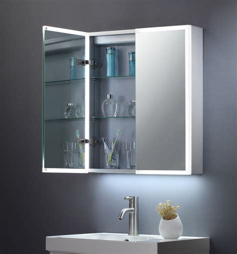 Bathroom Mirror Cabinet With Lights And Shaver Socket Theabjectproject