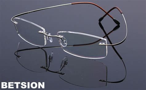 Luxury Pure Titanium Flexible Rimless Lightweight Reading Glasses Man Women Readers 75 100