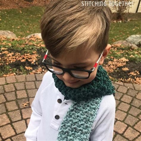 Over The Ridge Crochet Boy Scarf Stitching Together Crochet For