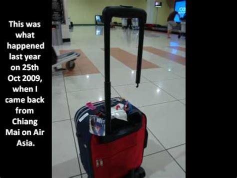 У nok air транспорт стоит на 400 бат дороже чем у airasia. Air Asia Baggage Handling - YouTube