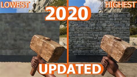 Rust Graphics Comparison Lowest Vs Highest Settings 2020 Updated