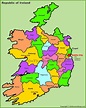 Administrative divisions map of Ireland - Counties map of Ireland ...