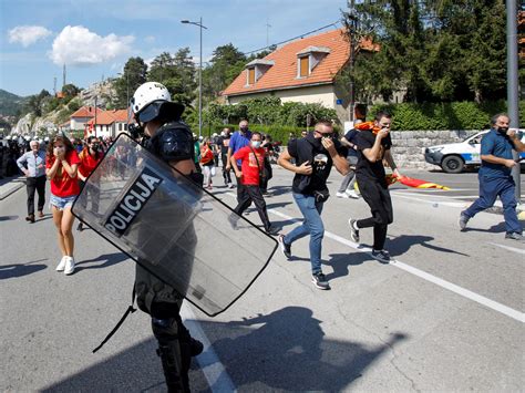 Montenegro Protesters Police Clash Over Church Head Inauguration