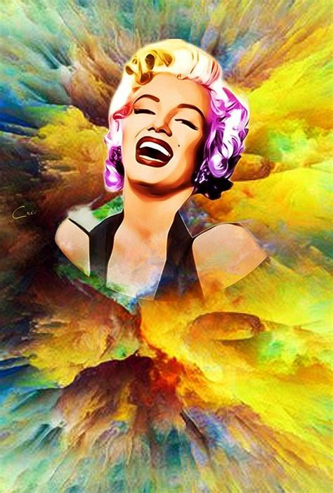 Marilyn Monroe Portrait Digital Art By Francesca Mungo Pixels
