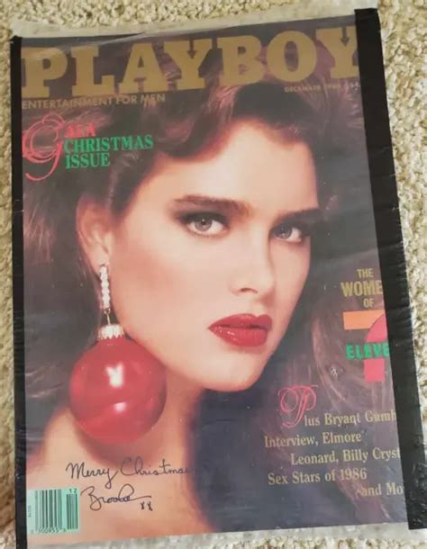 Playboy Magazine December 1986 Brooke Shields Gala Christmas Issue