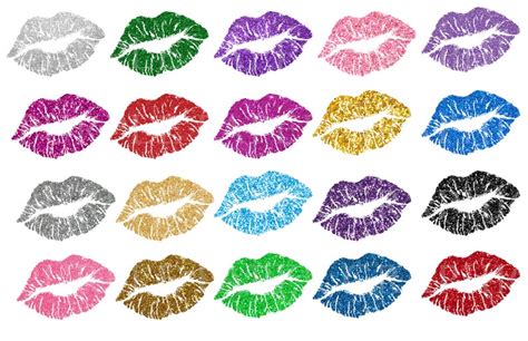 Glitter Lips Clipart Lips Png Clip Art Lips Silhouette Lips Etsy