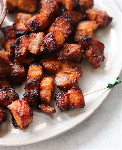 Crispy Air Fryer Pork Belly Bites Cook At Home Mom