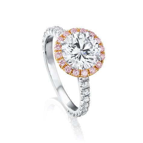 2ct D Colour Diamond With Pink Diamond Surround | Diamonds & Jewellery ...
