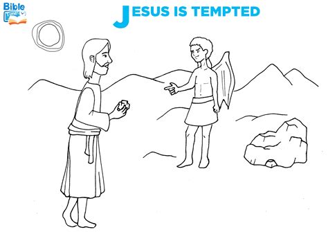 Jesus Was Tempted Coloring Page Learning How To Read