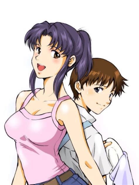 Misato X Shinji Evangelion Neon Genesis Evangelion Anime
