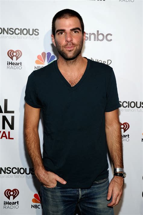 Zachary Quinto Cuffs Denim Jeans For Global Citizen Festival The