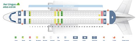 Seat Map Airbus A320 200 Aer Lingus Best Seats In Plane