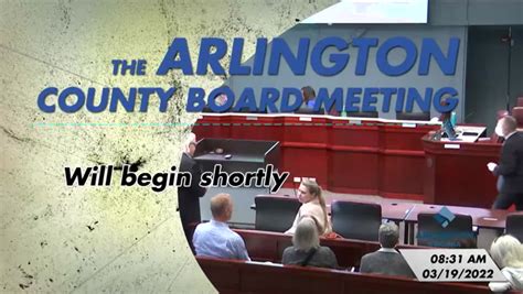 Arlington County Board Public Hearing March Arlington Tv