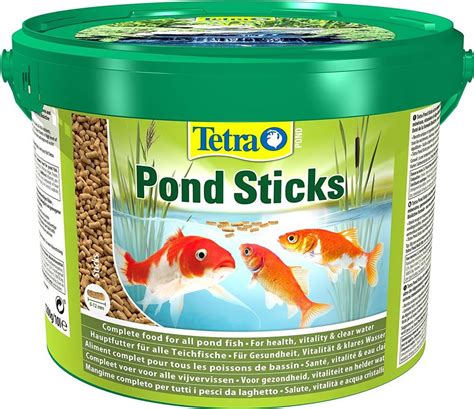 Tetra Pond Floating Fish Food Sticks 1200g 10 Litre Bucket Koi Goldfish