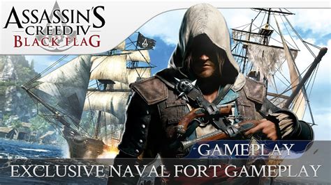 Assassins Creed 4 Black Flag Exclusive Naval Fort Battles Youtube