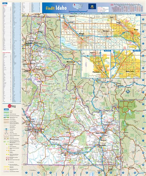 Printable Idaho Road Map Printable Map Of The United States