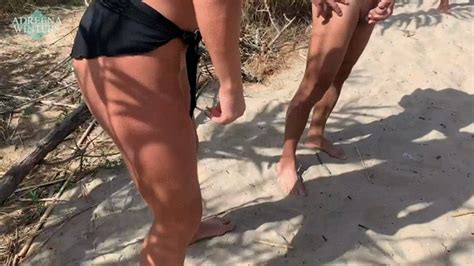 Adreena Winters Nasty Beach Cock Hunting Milf