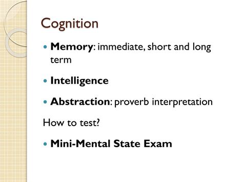 Ppt Mental Status Exam Powerpoint Presentation Free Download Id