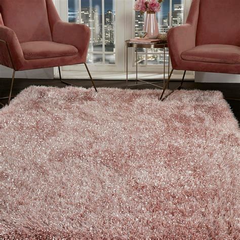 Shaggy Rug Super Plush Extra Large Rugs Living Room With Shimmering