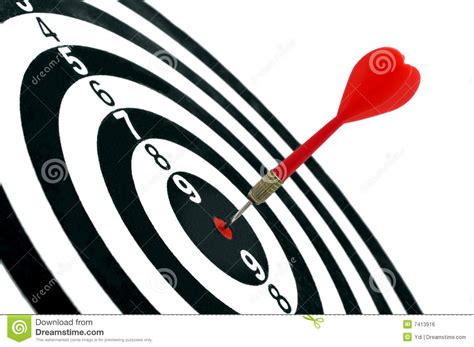 Arrow Hit The Center Of Target Stock Photo Image Of Competition Play