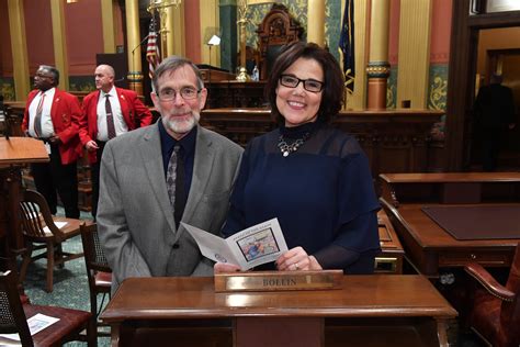 rep bollin welcomes livingston county catholic charities director to governor s address mi