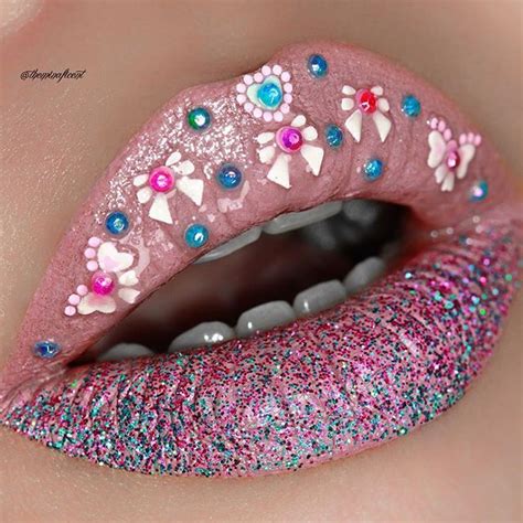 Cute Lip Art For The Cute Lippie Lip Base Kim Chi By Sugarpill
