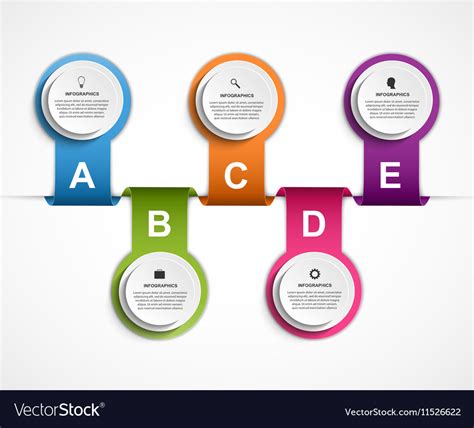 Infographic Design Organization Chart Template Vector Image