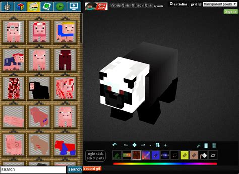 Minecraft Mob Skin Editor Wallpaper Base