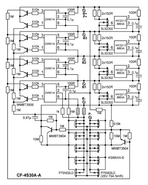 4s Bms Circuit Diagram