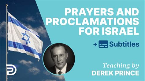 Prayers And Proclamations For Israel Derek And Ruth Prince Youtube