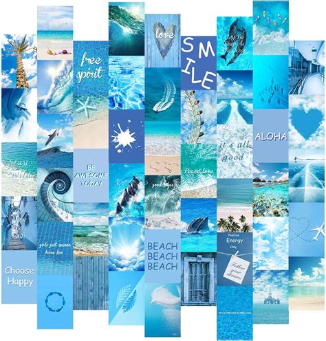 Blue Wall Collage Kit Aesthetic Pictures For Wall Canada Ubuy