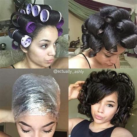 This is how i roller wap my hair magnetic rollers. How to straighten natural hair | Quotes | Pinterest | Natural