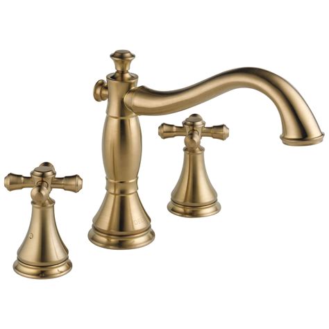 Nobody expects more from us than we do. Delta Cassidy Collection Champagne Bronze Finish Roman Tub ...