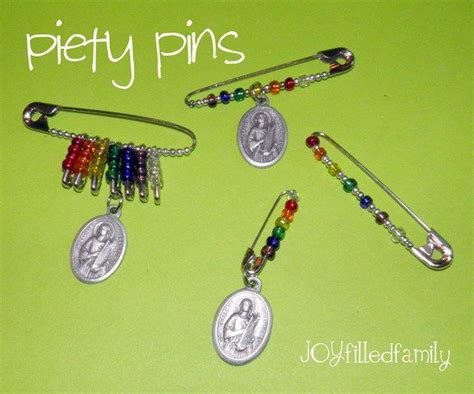 St Cecelia Piety Pins We Used Melty Beads St Theresa Little Flower