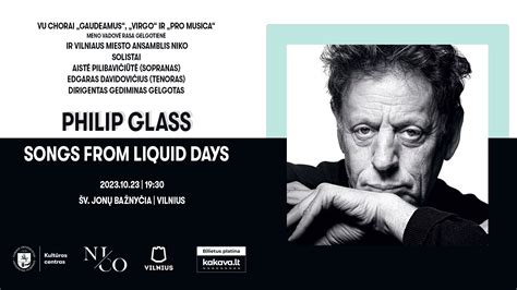 Philip Glass „songs From Liquid Days“