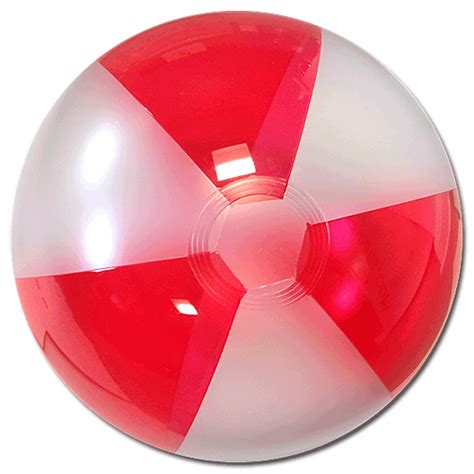 Largest Selection Of Beach Balls 16 Inch Translucent Red