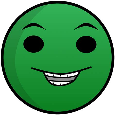 Happy Green Emoticon Icon Free Download Transparent Png Creazilla