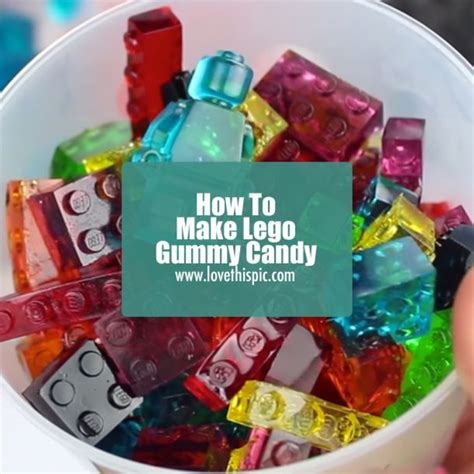 How To Make Lego Gummy Candy Gummy Candy Gummies Lego Candy