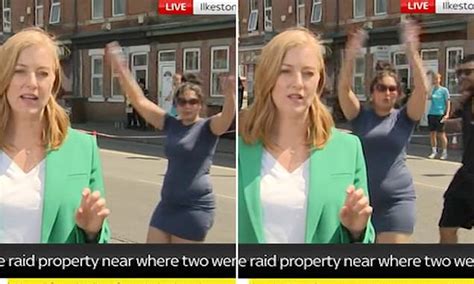 Daily Mail Uk On Twitter Woman Invades News Report Into Tragic