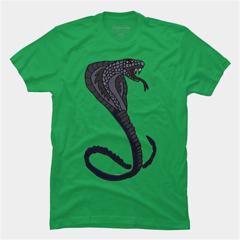 Cool Artistic Striking King Cobra Snake T Shirt By Smiletoday Design By