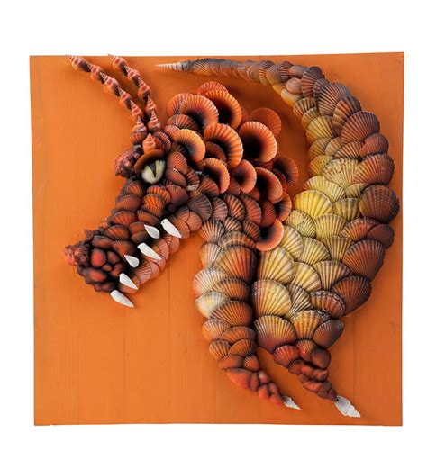 Seashell Dragon Wall Art Wind And Weather