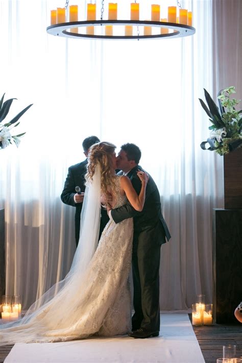 Bride And Groom First Kiss Elizabeth Anne Designs The Wedding Blog